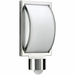 Albert Leuchten 6391 Außenwandleuchte mit Bewegungsmelder LED Edelstahl, 1-flammig, Bewegungsmelder