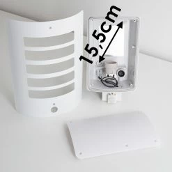 Hofstein Alslev Au&szlig;enwandleuchte Wei&szlig;, 1-flammig, Bewegungsmelder -Außenleuchten Verkäufe alslev aussenwandleuchte h3293034 do1 15