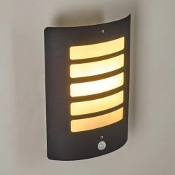 Hofstein Alslev Au&szlig;enwandleuchte Anthrazit, 1-flammig, Bewegungsmelder -Außenleuchten Verkäufe alslev aussenwandleuchte h3293058 do1 3