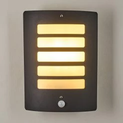 Hofstein Alslev Au&szlig;enwandleuchte Anthrazit, 1-flammig, Bewegungsmelder -Außenleuchten Verkäufe alslev aussenwandleuchte h3293058 do1 6