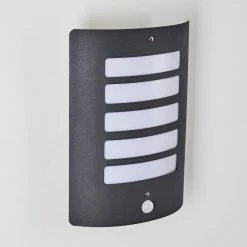 Hofstein Alslev Au&szlig;enwandleuchte Anthrazit, 1-flammig, Bewegungsmelder -Außenleuchten Verkäufe alslev aussenwandleuchte h3293058 do1 8