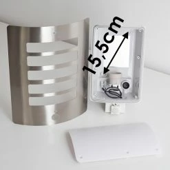 Hofstein Alslev Außenwandleuchte Edelstahl, 1-flammig, Bewegungsmelder -Außenleuchten Verkäufe alslev aussenwandleuchte h3293072 do1 15