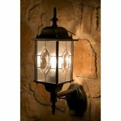 Hofstein Amapala Wandleuchte Schwarz, 1-flammig, Bewegungsmelder -Außenleuchten Verkäufe amapala wandleuchte h3003428 5