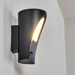 Hofstein Aria Außenwandleuchte Anthrazit, 1-flammig, Bewegungsmelder -Außenleuchten Verkäufe aria aussenwandleuchte h3390498 10