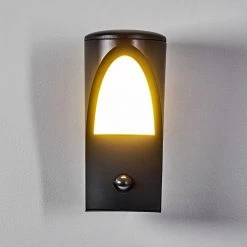 Hofstein Aria Außenwandleuchte Anthrazit, 1-flammig, Bewegungsmelder -Außenleuchten Verkäufe aria aussenwandleuchte h3390498 8