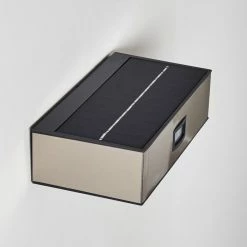 Hofstein Attu Solar-Außenwandleuchte LED Nickel-Matt, 1-flammig, Bewegungsmelder -Außenleuchten Verkäufe attu solar aussenwandleuchte h3303870 do1 13