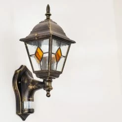 Hofstein Außenwandleuchte Antibes Braun, Gold, 1-flammig, Bewegungsmelder 18 Hofstein Außenwandleuchte Antibes Braun, Gold, 1-flammig, Bewegungsmelder -Außenleuchten Verkäufe aussenwandleuchte antibes h163857 7