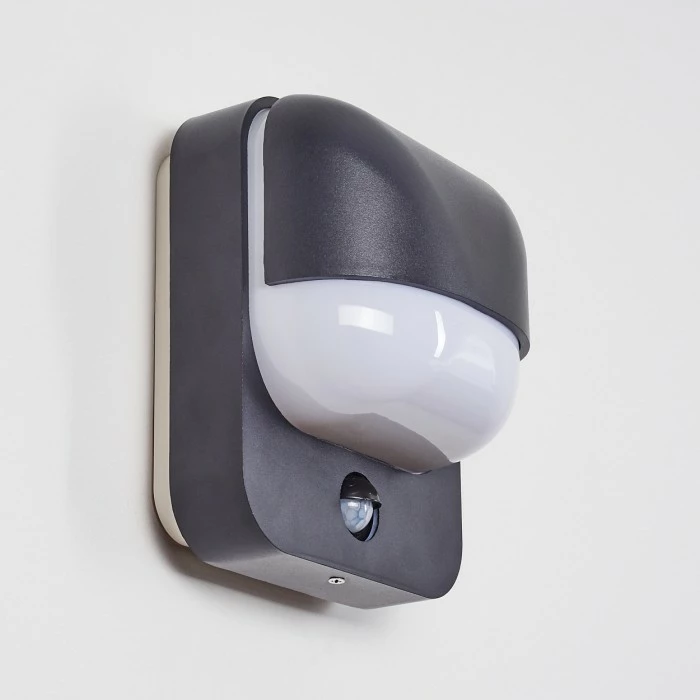 Hofstein Außenwandleuchte Caldes Schwarz, 1-flammig, Bewegungsmelder 2 Hofstein Außenwandleuchte Caldes Schwarz, 1-flammig, Bewegungsmelder – Bild 2