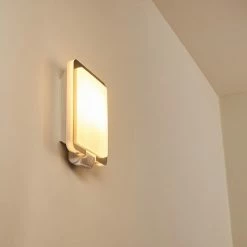 Hofstein Au&szlig;enwandleuchte Canova Chrom, 1-flammig, Bewegungsmelder -Außenleuchten Verkäufe aussenwandleuchte canova h3399880 11