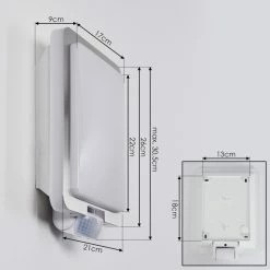 Hofstein Au&szlig;enwandleuchte Canova Chrom, 1-flammig, Bewegungsmelder -Außenleuchten Verkäufe aussenwandleuchte canova h3399880 3