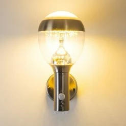 Hofstein Außenwandleuchte Cordova LED Edelstahl, 1-flammig, Bewegungsmelder -Außenleuchten Verkäufe aussenwandleuchte cordova h3006337 4