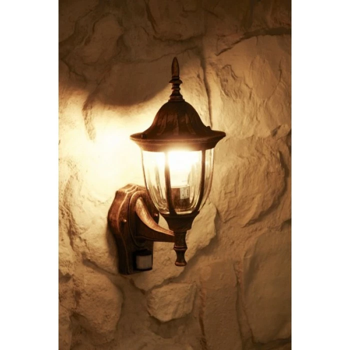 Hofstein Außenwandleuchte Ribadeo Braun, Gold, 1-flammig, Bewegungsmelder 4 Hofstein Außenwandleuchte Ribadeo Braun, Gold, 1-flammig, Bewegungsmelder – Bild 4