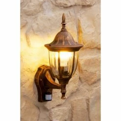 Hofstein Außenwandleuchte Ribadeo Braun, Gold, 1-flammig, Bewegungsmelder 11 Hofstein Außenwandleuchte Ribadeo Braun, Gold, 1-flammig, Bewegungsmelder -Außenleuchten Verkäufe aussenwandleuchte ribadeo h153 4