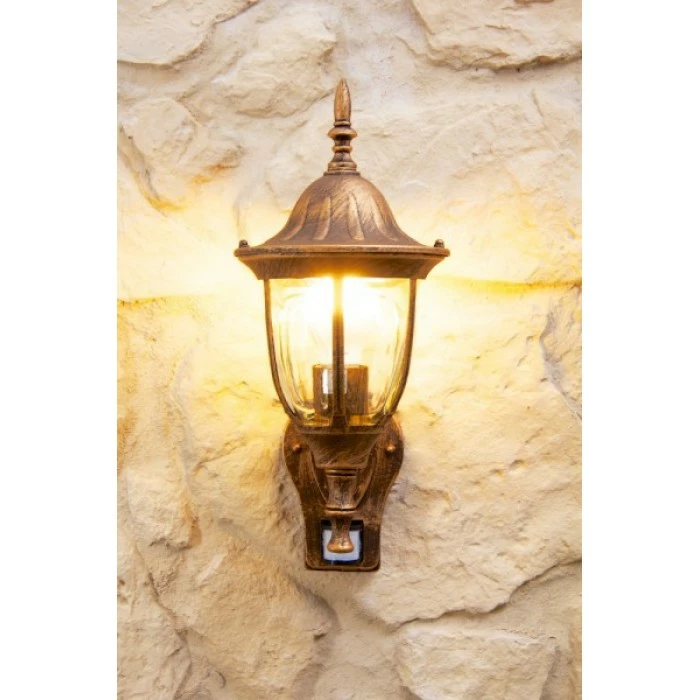 Hofstein Außenwandleuchte Ribadeo Braun, Gold, 1-flammig, Bewegungsmelder 6 Hofstein Außenwandleuchte Ribadeo Braun, Gold, 1-flammig, Bewegungsmelder – Bild 6