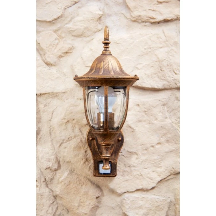 Hofstein Außenwandleuchte Ribadeo Braun, Gold, 1-flammig, Bewegungsmelder 7 Hofstein Außenwandleuchte Ribadeo Braun, Gold, 1-flammig, Bewegungsmelder – Bild 7