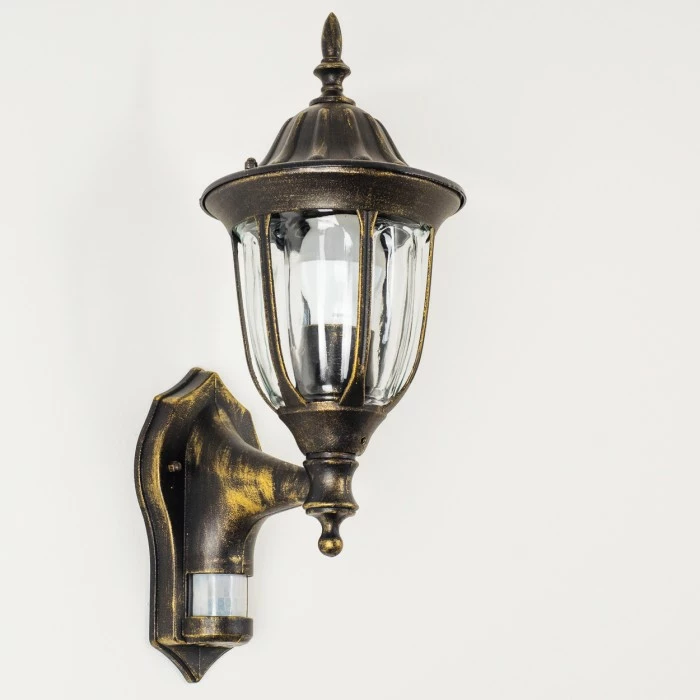 Hofstein Außenwandleuchte Ribadeo Schwarz-Gold, 1-flammig, Bewegungsmelder 9 Hofstein Außenwandleuchte Ribadeo Schwarz-Gold, 1-flammig, Bewegungsmelder – Bild 9