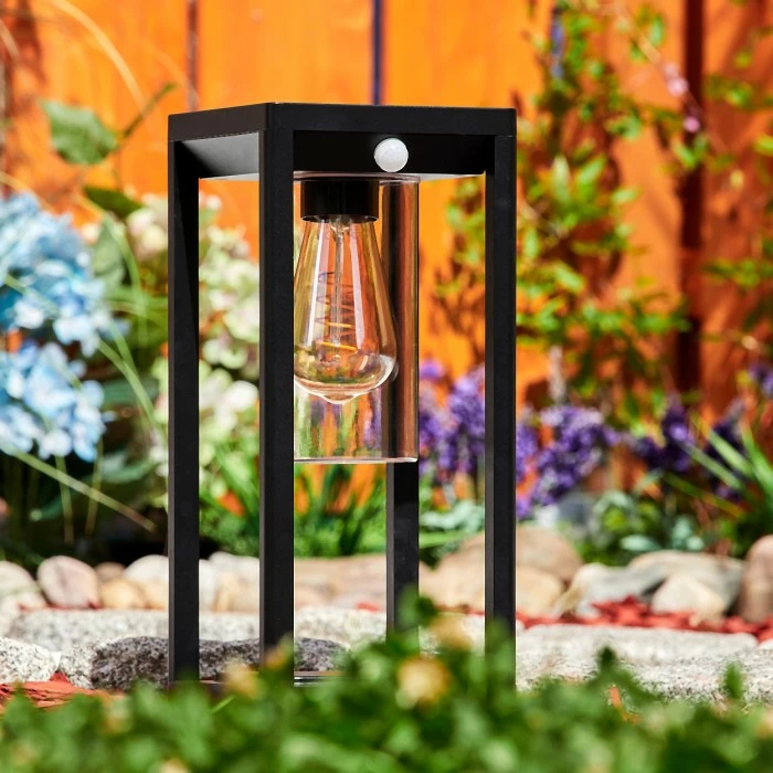 Hofstein Baoshan Wegeleuchte Schwarz, 1-flammig, Bewegungsmelder 7 Hofstein Baoshan Wegeleuchte Schwarz, 1-flammig, Bewegungsmelder – Bild 7