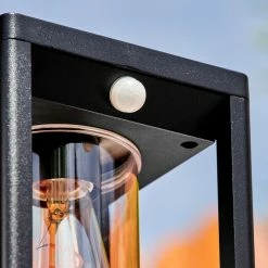 Hofstein Baoshan Wegeleuchte Schwarz, 1-flammig, Bewegungsmelder 12 Hofstein Baoshan Wegeleuchte Schwarz, 1-flammig, Bewegungsmelder -Außenleuchten Verkäufe baoshan wegeleuchte h3451618 2