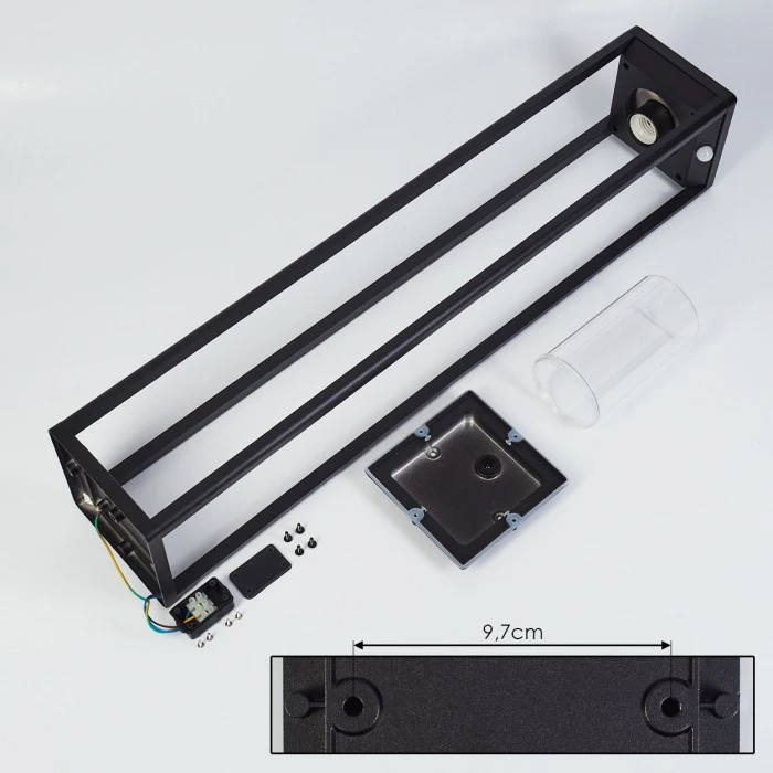 Hofstein Baoshan Wegeleuchte Schwarz, 1-flammig, Bewegungsmelder 5 Hofstein Baoshan Wegeleuchte Schwarz, 1-flammig, Bewegungsmelder – Bild 5