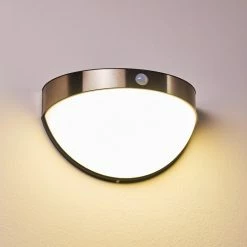 Hofstein Basra Solarleuchte LED Chrom, 1-flammig, Bewegungsmelder -Außenleuchten Verkäufe basra solarleuchte h3304921 do1 2