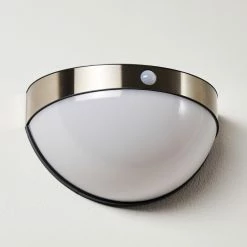 Hofstein Basra Solarleuchte LED Chrom, 1-flammig, Bewegungsmelder -Außenleuchten Verkäufe basra solarleuchte h3304921 do1 3