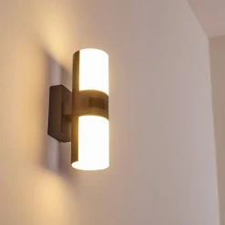 Hofstein Baulund Außenwandleuchte LED Anthrazit, 1-flammig, Bewegungsmelder -Außenleuchten Verkäufe baulund aussenwandleuchte h3300381 do1 18