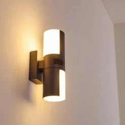 Hofstein Baulund Außenwandleuchte LED Anthrazit, 1-flammig, Bewegungsmelder -Außenleuchten Verkäufe baulund aussenwandleuchte h3300381 do1 2