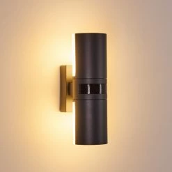 Hofstein Baulund Außenwandleuchte LED Anthrazit, 1-flammig, Bewegungsmelder -Außenleuchten Verkäufe baulund aussenwandleuchte h3300381 do1 26