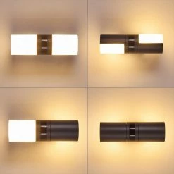 Hofstein Baulund Außenwandleuchte LED Anthrazit, 1-flammig, Bewegungsmelder -Außenleuchten Verkäufe baulund aussenwandleuchte h3300381 do1 3