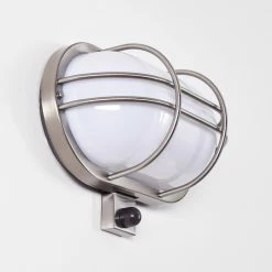 Hofstein Belmopan Außenwandleuchte Edelstahl, 1-flammig, Bewegungsmelder -Außenleuchten Verkäufe belmopan aussenwandleuchte h3369302 12