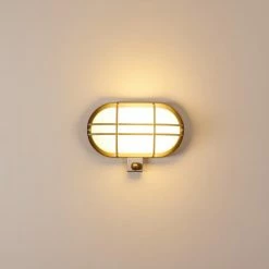 Hofstein Belmopan Außenwandleuchte Edelstahl, 1-flammig, Bewegungsmelder -Außenleuchten Verkäufe belmopan aussenwandleuchte h3369302 7