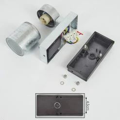 Hofstein Bessiebelle Außenwandleuchte Verzinkt, 1-flammig, Bewegungsmelder -Außenleuchten Verkäufe bessiebelle aussenwandleuchte h3605127 4