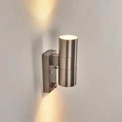 Hofstein Bessiebelle Außenwandleuchte Edelstahl, 2-flammig, Bewegungsmelder -Außenleuchten Verkäufe bessiebelle aussenwandleuchte h3605141 8