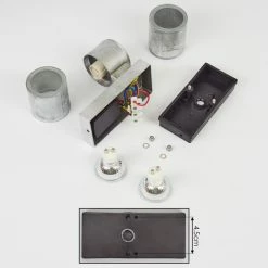 Hofstein Bessiebelle Außenwandleuchte Verzinkt, 2-flammig, Bewegungsmelder -Außenleuchten Verkäufe bessiebelle aussenwandleuchte h3605165 4