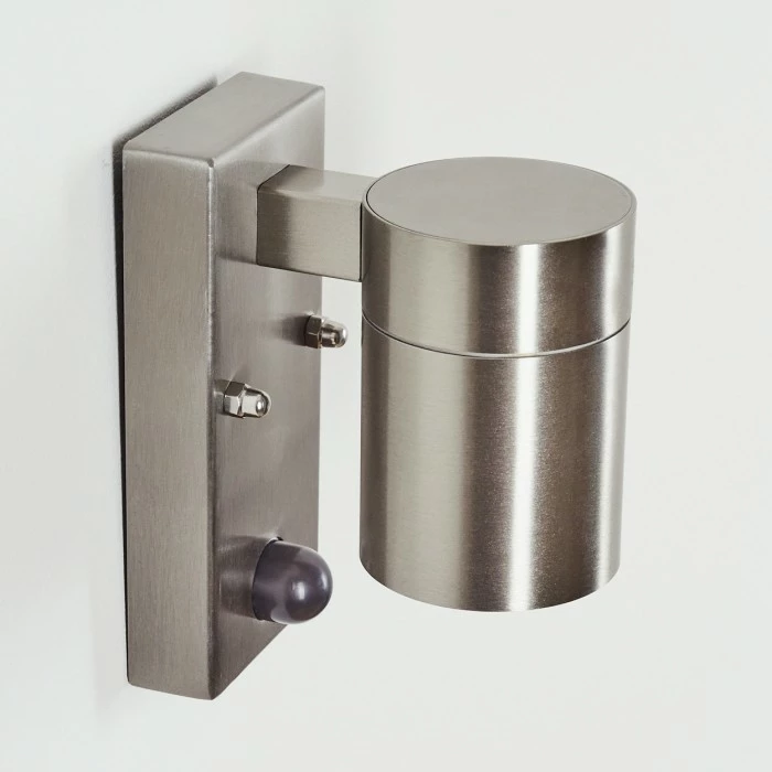 Hofstein Bessiebelle Außenwandleuchte Edelstahl, 1-flammig, Bewegungsmelder 2 Hofstein Bessiebelle Außenwandleuchte Edelstahl, 1-flammig, Bewegungsmelder – Bild 2