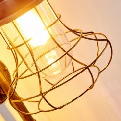 Hofstein Borkan Aussenwandleuchte Braun, Gold, 1-flammig, Bewegungsmelder -Außenleuchten Verkäufe borkan aussenwandleuchte h3023082 17