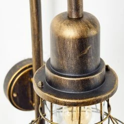 Hofstein Borkan Aussenwandleuchte Braun, Gold, 1-flammig, Bewegungsmelder -Außenleuchten Verkäufe borkan aussenwandleuchte h3023082 5