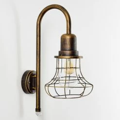 Hofstein Borkan Aussenwandleuchte Braun, Gold, 1-flammig, Bewegungsmelder -Außenleuchten Verkäufe borkan aussenwandleuchte h3023082 8