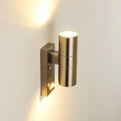 Hofstein Brachy Außenwandleuchte Edelstahl, 2-flammig, Bewegungsmelder -Außenleuchten Verkäufe brachy aussenwandleuchte h3267332 do1 15