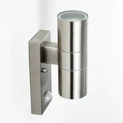 Hofstein Brachy Außenwandleuchte Edelstahl, 2-flammig, Bewegungsmelder -Außenleuchten Verkäufe brachy aussenwandleuchte h3267332 do1 16