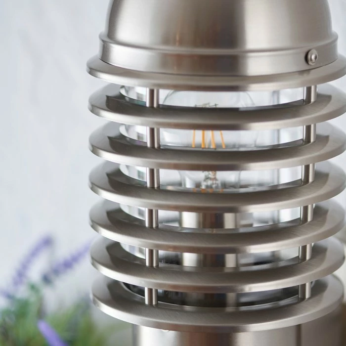 Brilliant Leuchten Elmore Außenwandleuchte Silber, 1-flammig, Bewegungsmelder 3 Brilliant Leuchten Elmore Außenwandleuchte Silber, 1-flammig, Bewegungsmelder – Bild 3