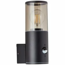 Brilliant Leuchten Sergioro Außenwandleuchte Anthrazit, 1-flammig, Bewegungsmelder -Außenleuchten Verkäufe brilliant leuchten sergioro aussenwandleuchte 96472 63 2