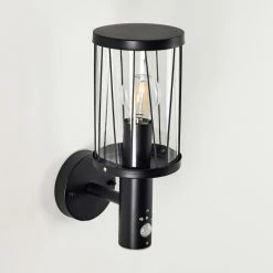 Hofstein Broacker Au&szlig;enwandleuchte Schwarz, 1-flammig, Bewegungsmelder -Außenleuchten Verkäufe broacker aussenwandleuchte h3290408 do1 5