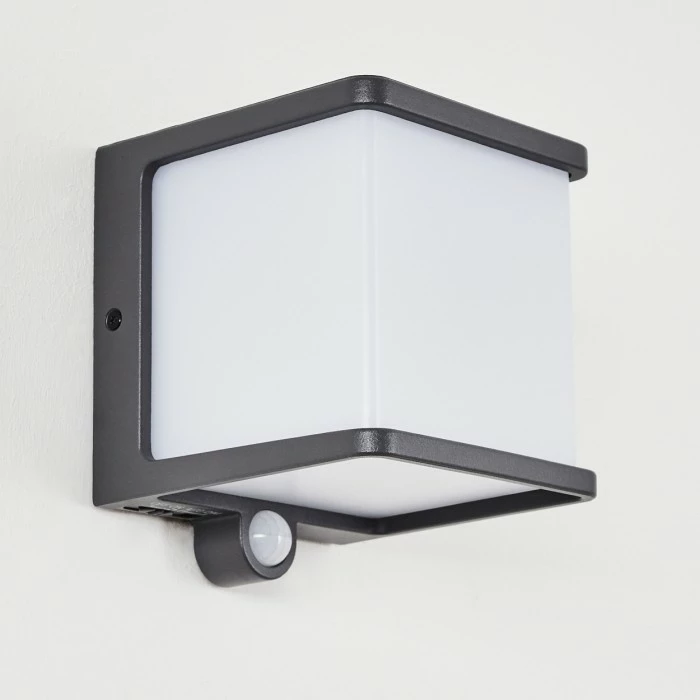 Hofstein Burseryd Solar-Außenwandleuchte LED Anthrazit, 1-flammig, Bewegungsmelder 8 Hofstein Burseryd Solar-Außenwandleuchte LED Anthrazit, 1-flammig, Bewegungsmelder – Bild 8