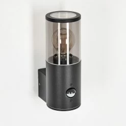 Hofstein Caragua Außenwandleuchte Anthrazit, 1-flammig, Bewegungsmelder -Außenleuchten Verkäufe caragua aussenwandleuchte h3612613 10