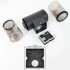 Hofstein Caragua Au&szlig;enwandleuchte Anthrazit, 2-flammig, Bewegungsmelder -Außenleuchten Verkäufe caragua aussenwandleuchte h3612651 4