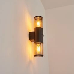 Hofstein Caragua Au&szlig;enwandleuchte Anthrazit, 2-flammig, Bewegungsmelder -Außenleuchten Verkäufe caragua aussenwandleuchte h3612651 9