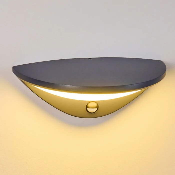 Hofstein Carano Außenwandleuchte LED Schwarz, 1-flammig, Bewegungsmelder 15 Hofstein Carano Außenwandleuchte LED Schwarz, 1-flammig, Bewegungsmelder – Bild 15