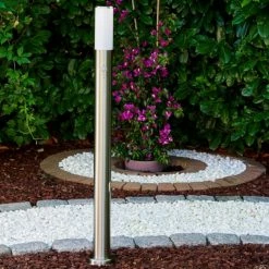 Hofstein Caserta Aussenstehleuchte Edelstahl, 1-flammig, Bewegungsmelder -Außenleuchten Verkäufe caserta aussenstehleuchte h161853 9