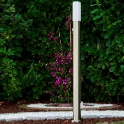 Hofstein Caserta Aussenstehleuchte Edelstahl, 1-flammig, Bewegungsmelder -Außenleuchten Verkäufe caserta aussenstehleuchte h306548 8